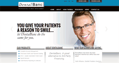 Desktop Screenshot of dentalbanc.com