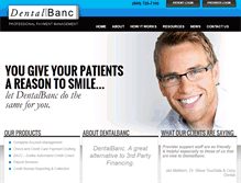 Tablet Screenshot of dentalbanc.com
